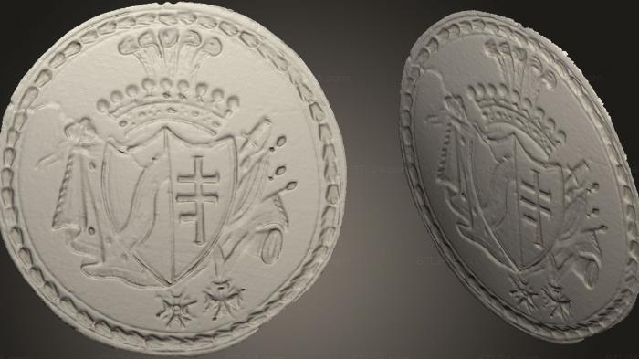 Coins (Tok piecztny do tuszu, MN_0112) 3D models for cnc